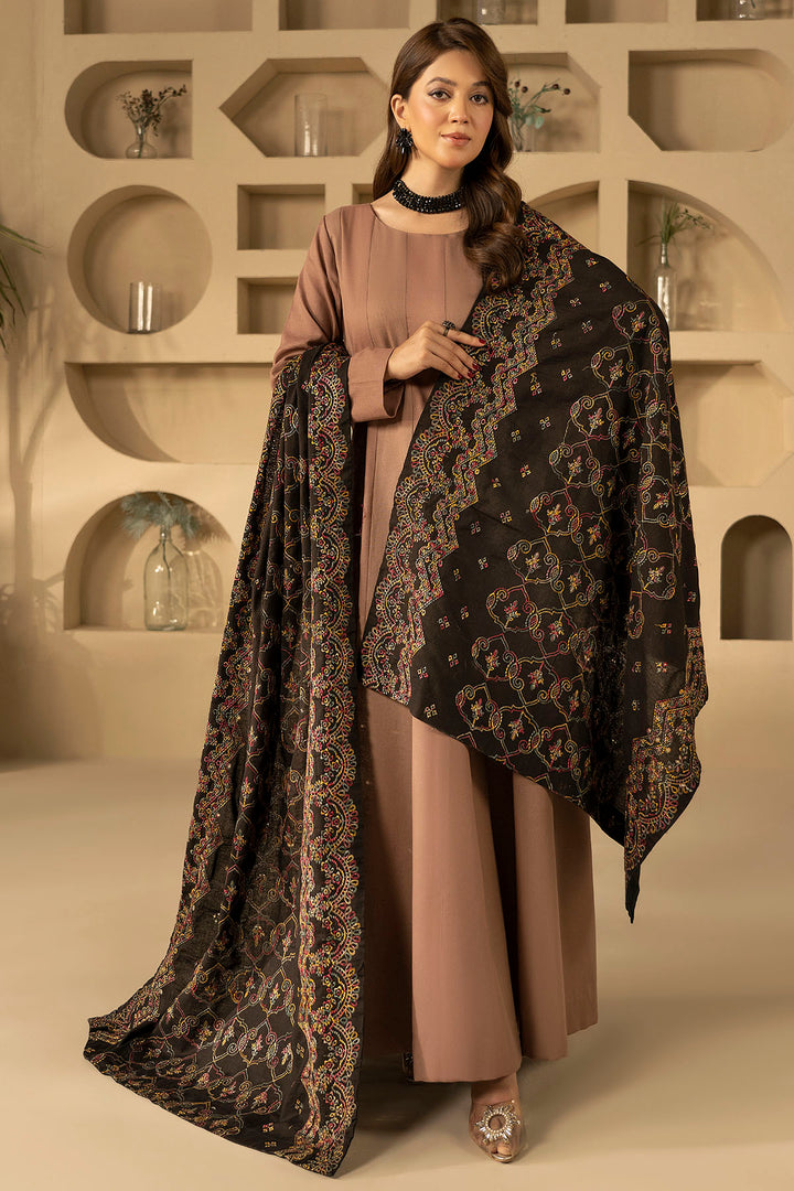4903-NAAIRAH EMBROIDERED KHADDAR SHAWL