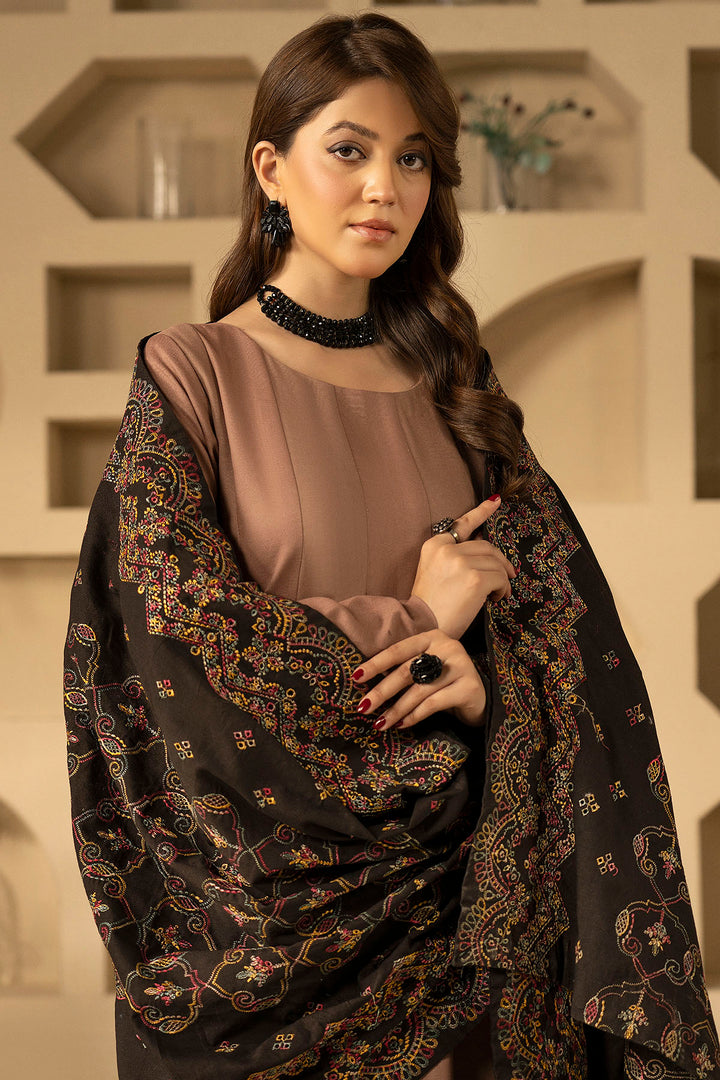 4903-NAAIRAH EMBROIDERED KHADDAR SHAWL