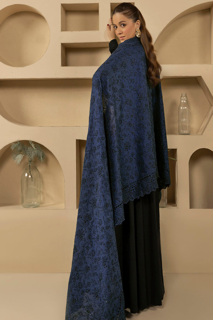 4908-ALIMA EMBROIDERED KHADDAR SHAWL