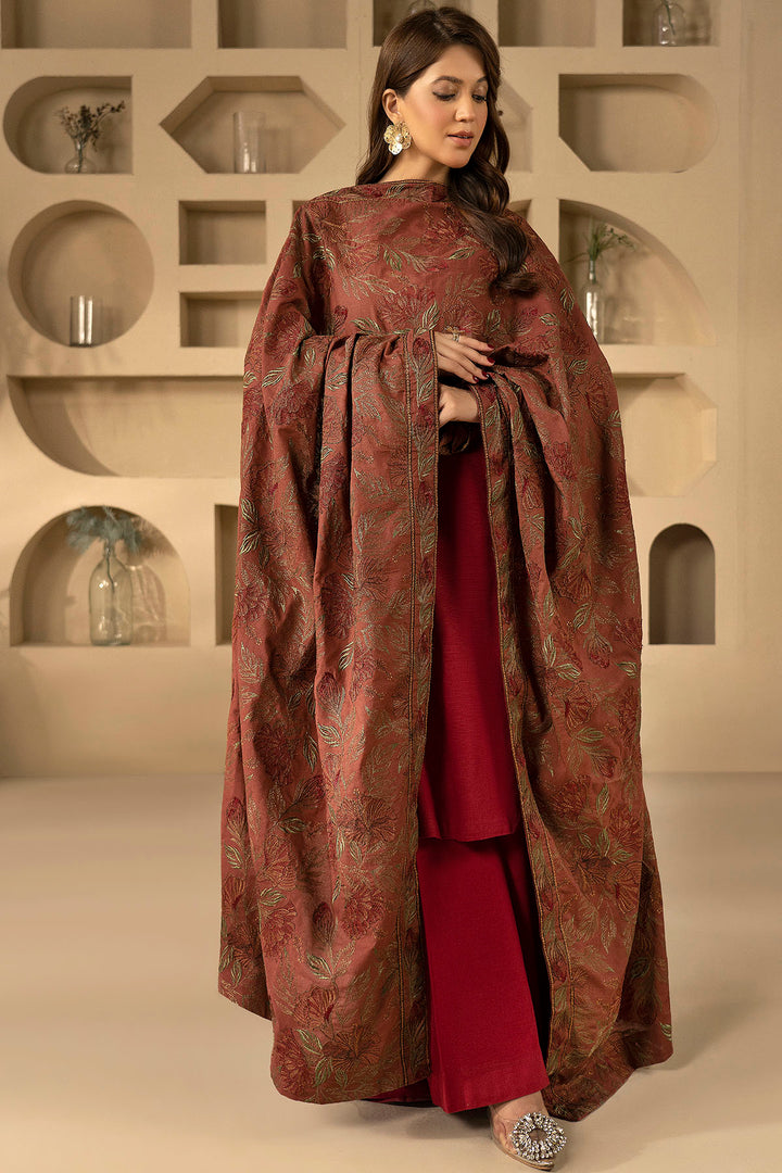 4917-RUHOI EMBROIDERED KHADDAR SHAWL