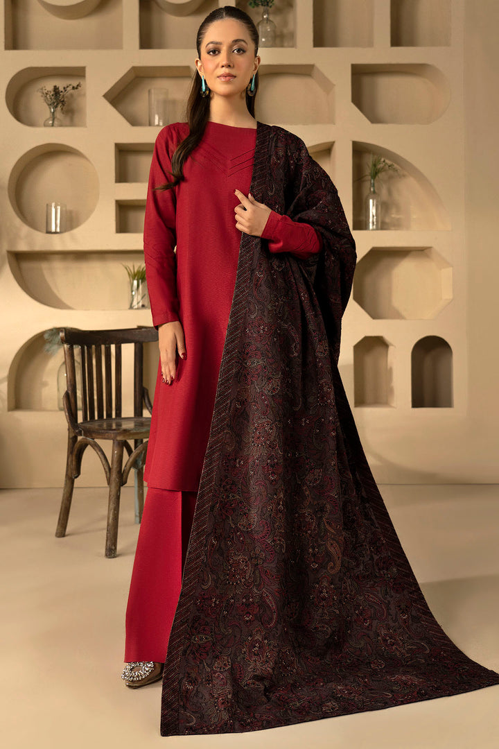 4920-HANAN EMBROIDERED KHADDAR SHAWL