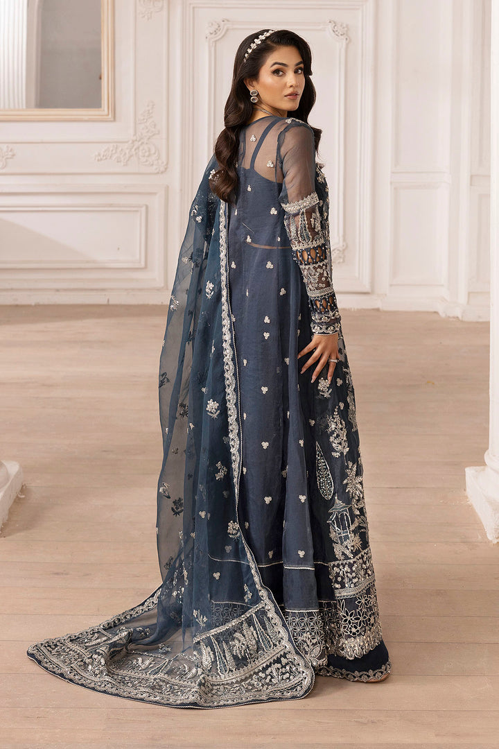 4931-YASNA EMBROIDERED ORGANZA STITCHED