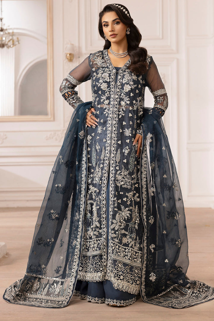 4931-YASNA EMBROIDERED ORGANZA STITCHED