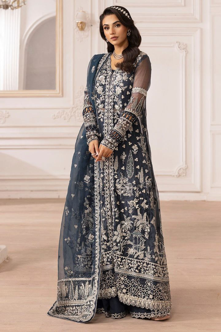 4931-YASNA EMBROIDERED ORGANZA UNSTITCHED