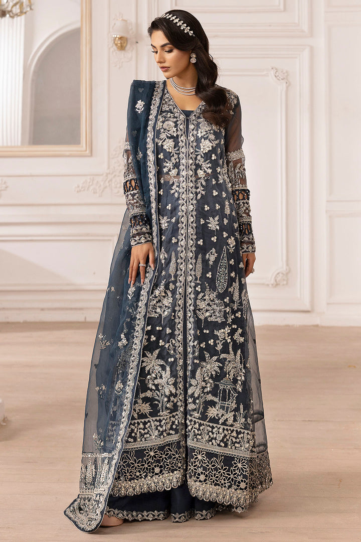 4931-YASNA EMBROIDERED ORGANZA STITCHED