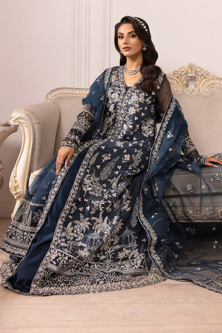4931-YASNA EMBROIDERED ORGANZA UNSTITCHED