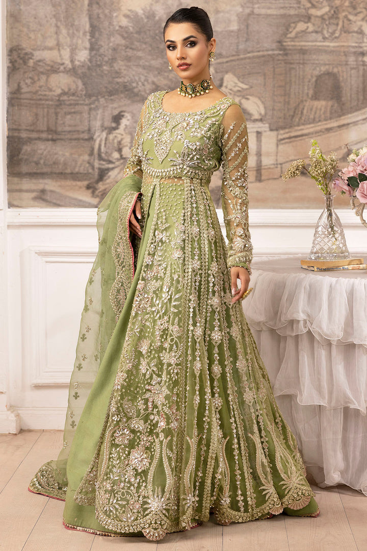 4933-IYARA EMBROIDERED SILK NET STITCHED