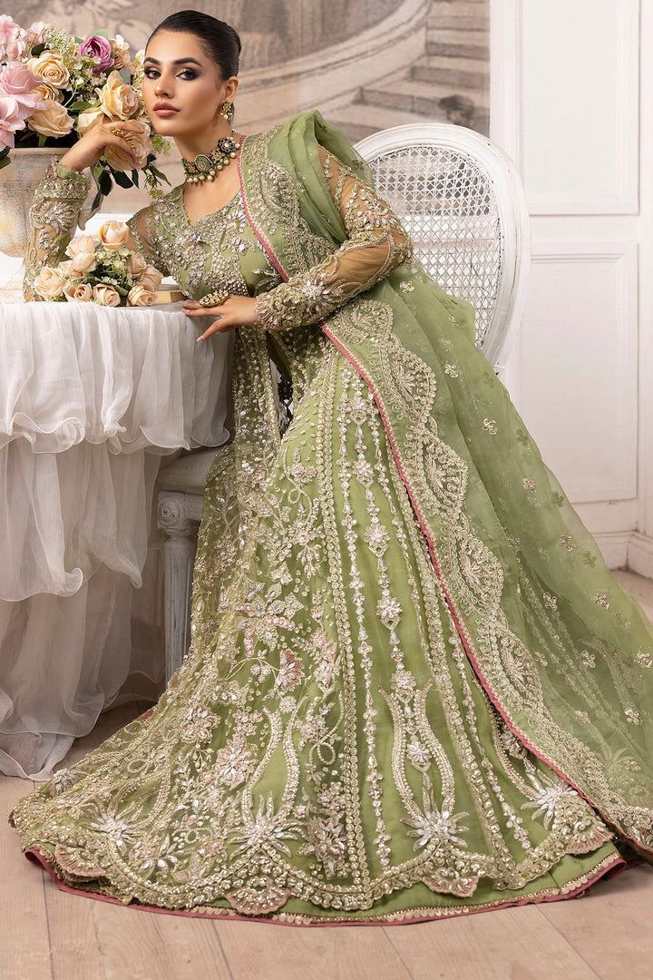 4933-IYARA EMBROIDERED SILK NET STITCHED