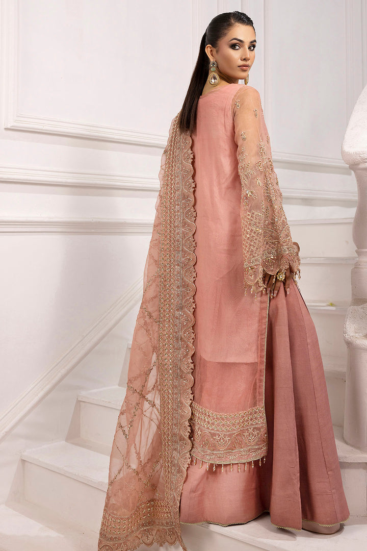 4934-ABSHAR EMBROIDERED ORGANZA UNSTITCHED