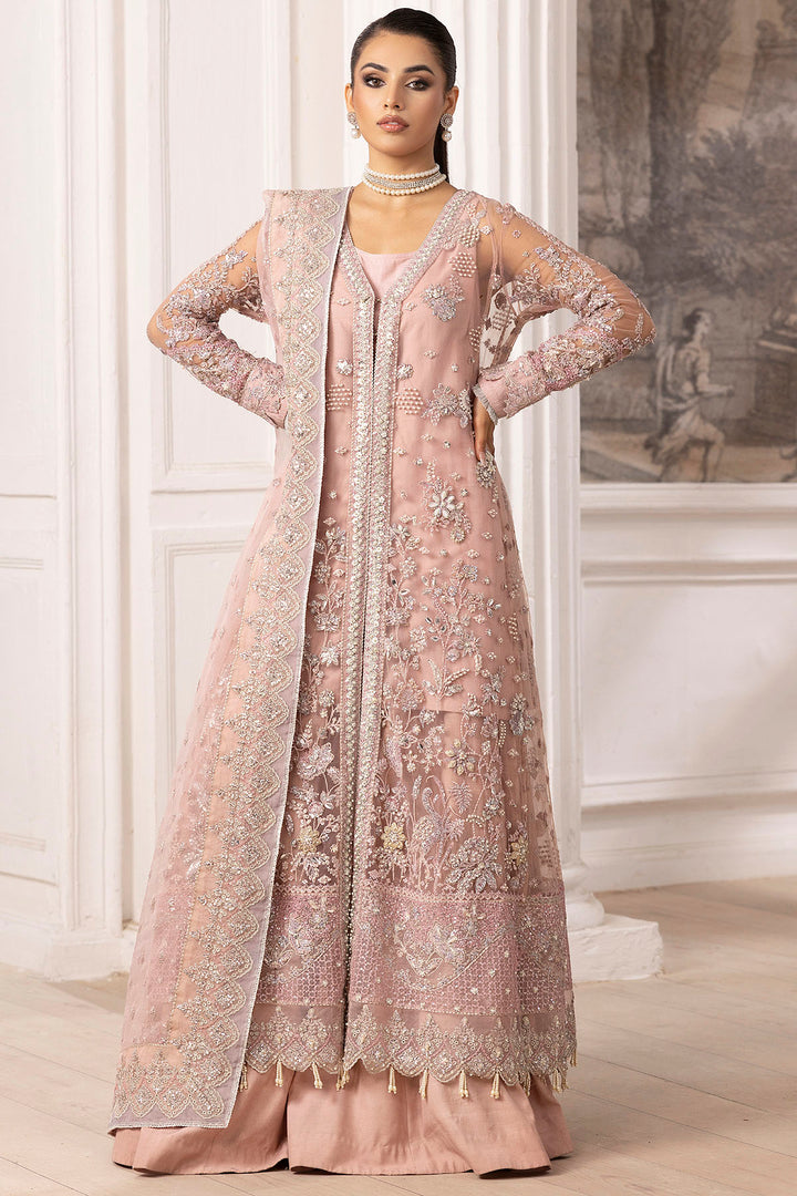 4935-AHLAM EMBROIDERED SILK NET UNSTITCHED