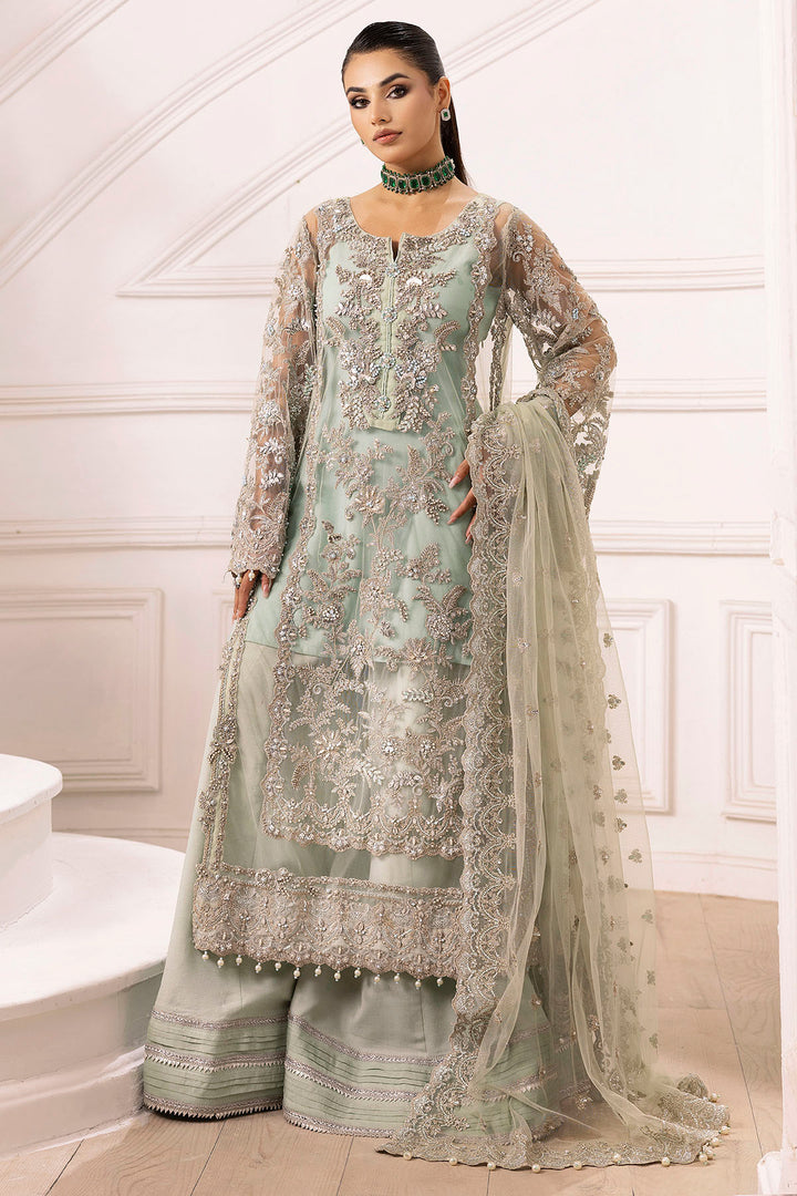 4936-JANAN EMBROIDERED SILK NET STITCHED
