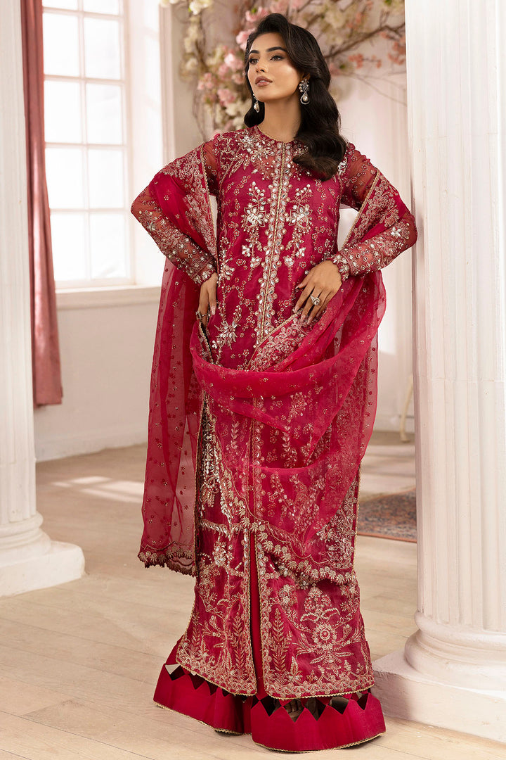 4937-HIRAETH EMBROIDERED ORGANZA UNSTITCHED