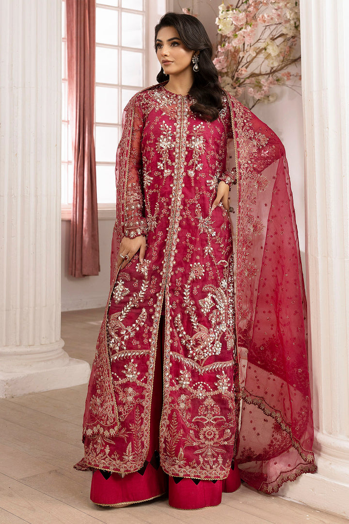 4937-HIRAETH EMBROIDERED ORGANZA STITCHED