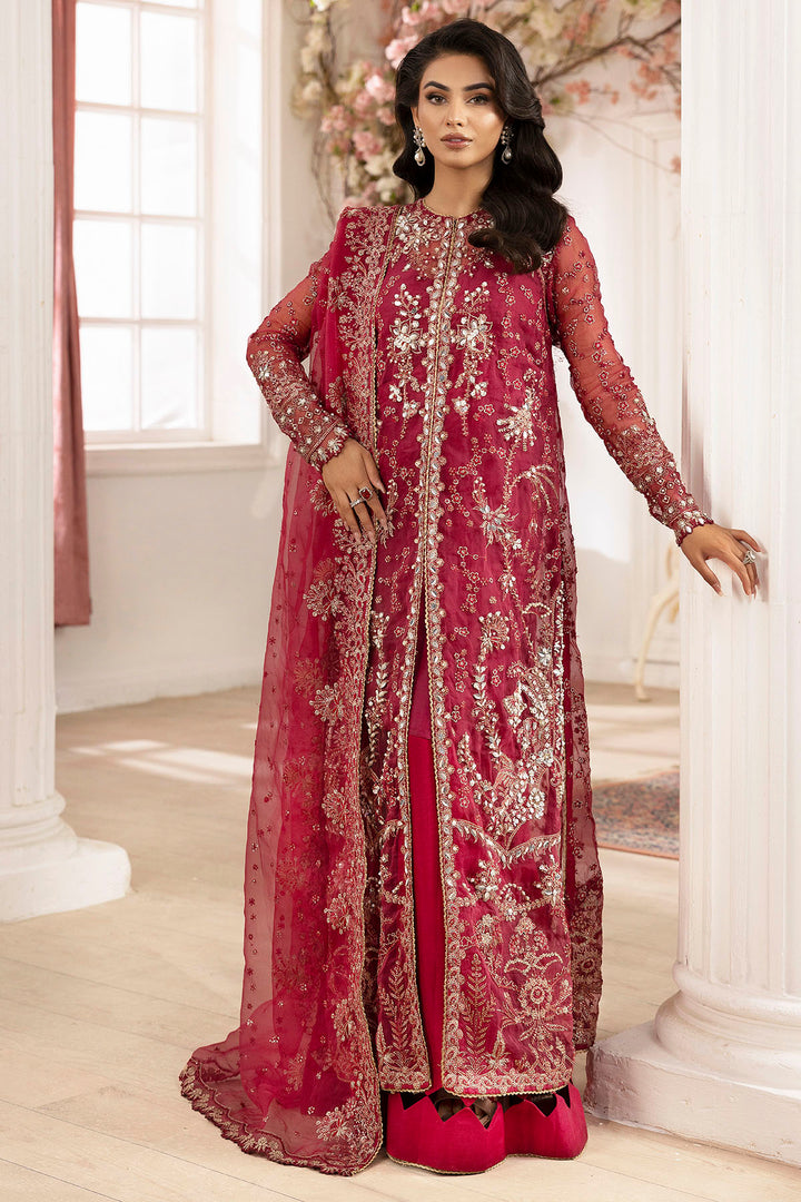 4937-HIRAETH EMBROIDERED ORGANZA UNSTITCHED