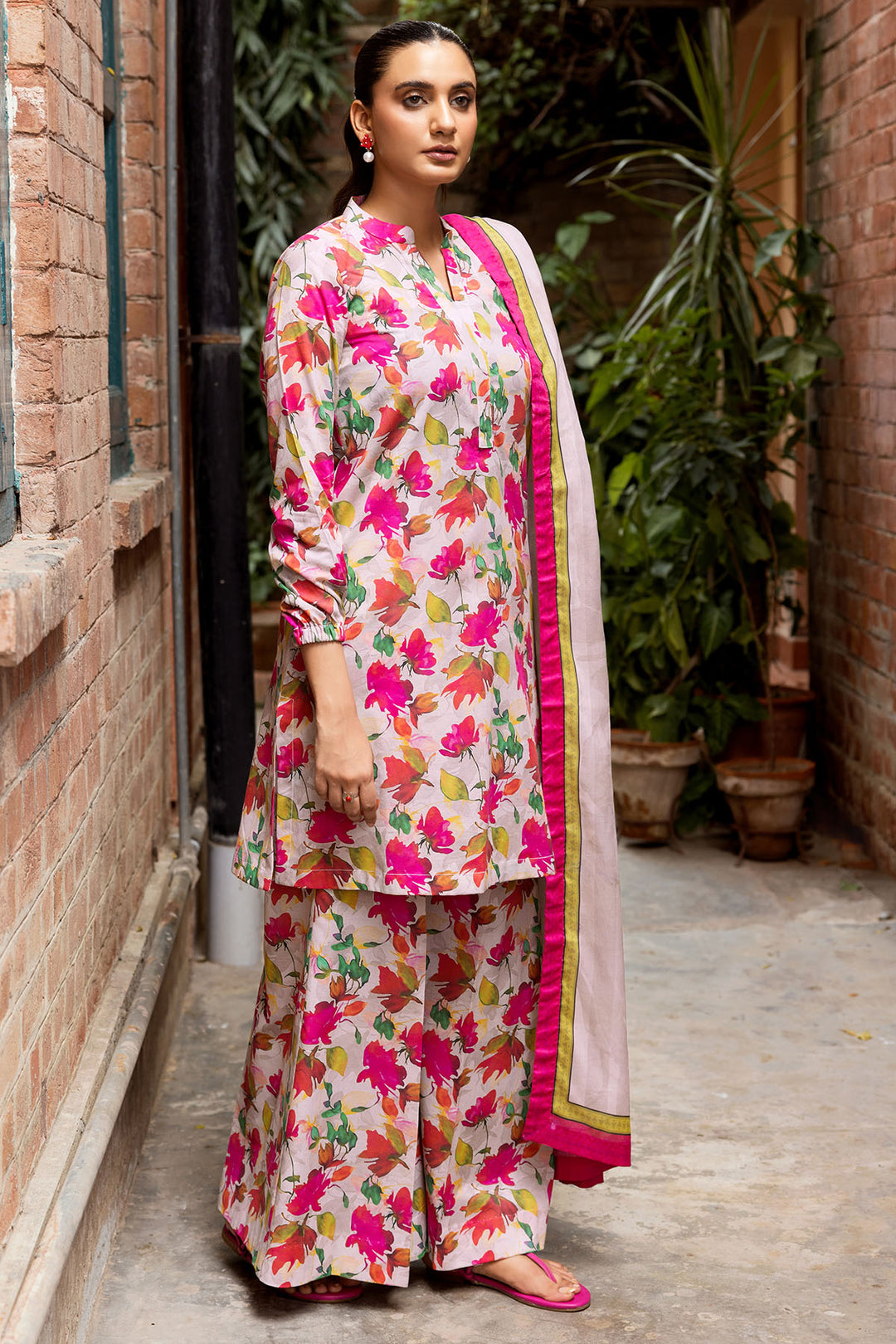 4975-IRIS DIGITAL PRINTED CAMBRIC UNSTITCHED