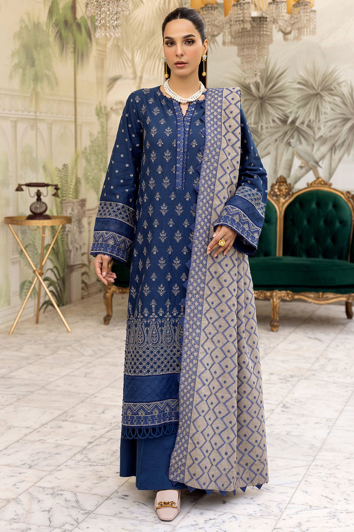 4991-AALAM EMBROIDERED KHADDAR STITCHED