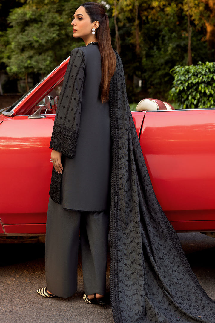 4992-TAZEEN EMBROIDERED KHADDAR UNSTITCHED
