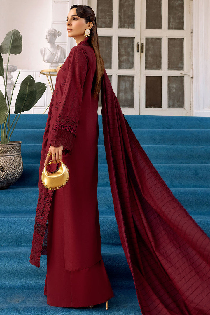 4993-NURAL EMBROIDERED KHADDAR STITCHED