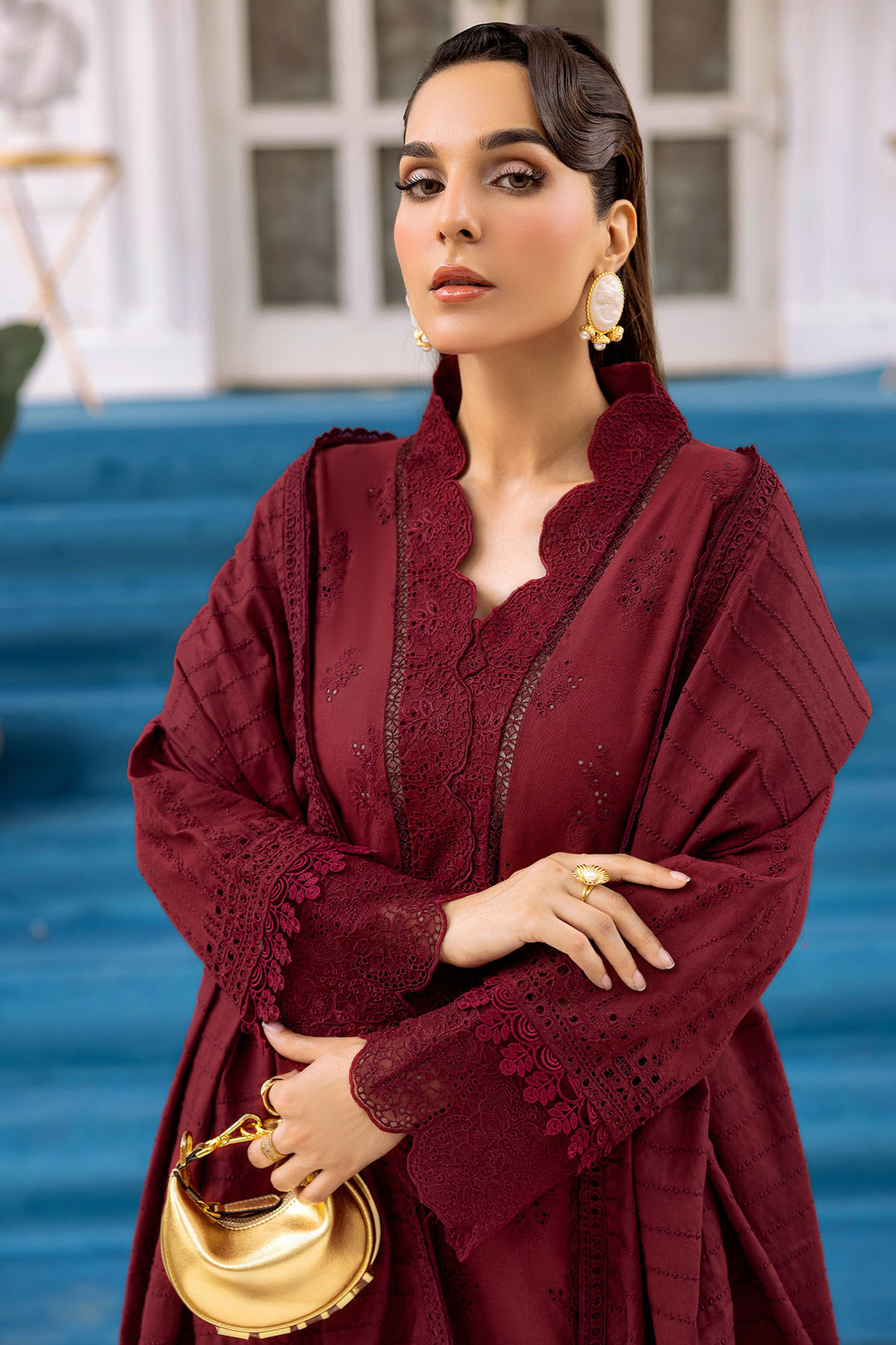 4993-NURAL EMBROIDERED LAWN UNSTITCHED