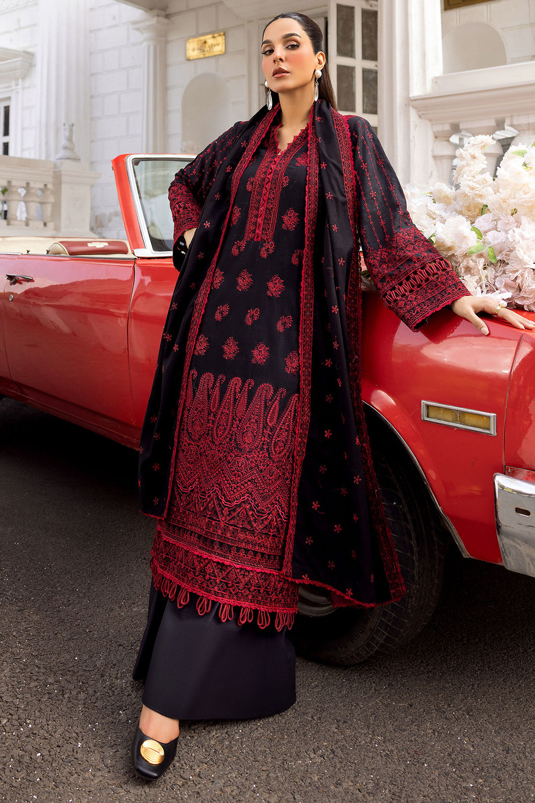 4994-ABILA EMBROIDERED KHADDAR STITCHED