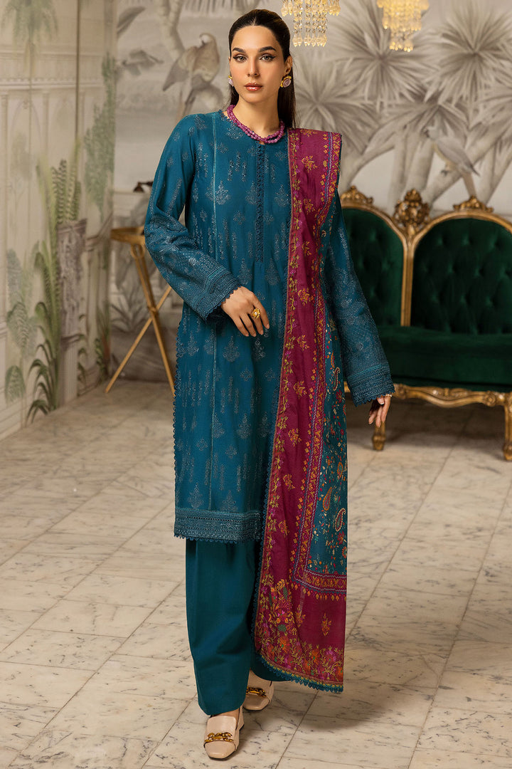 4995-AIFA EMBROIDERED KHADDAR STITCHED