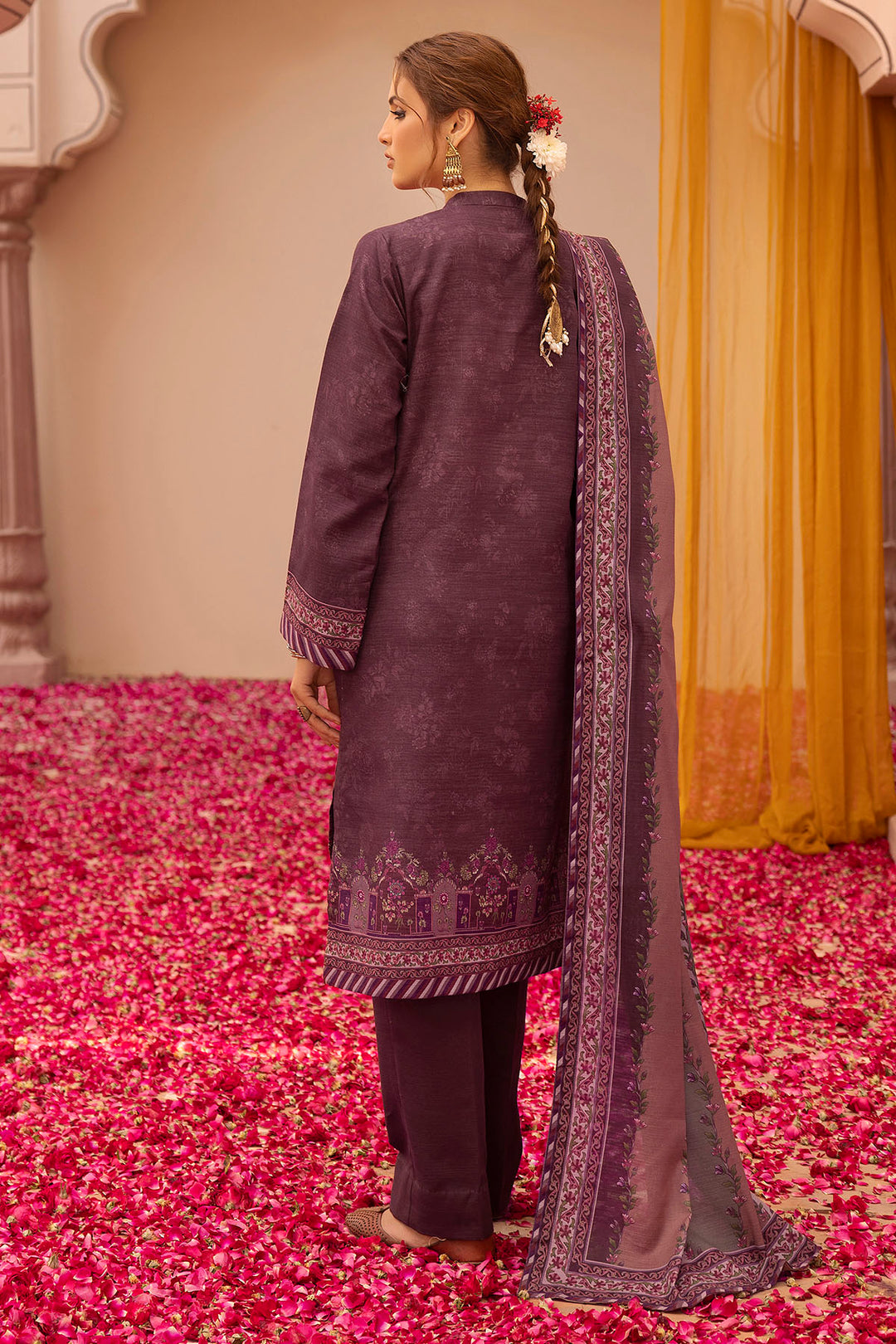 5027-OMAIRA DIGITAL PRINTED KHADDAR UNSTITCHED