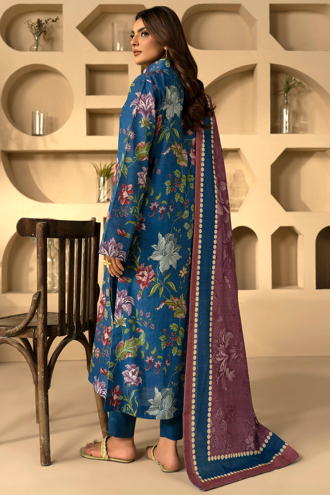 5039-TANNAZ DIGITAL PRINTED KHADDAR UNSTITCHED