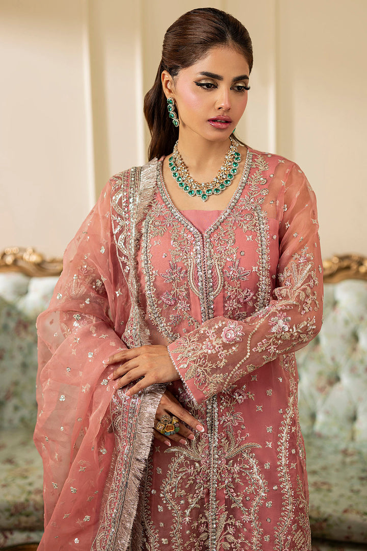 5134-SUMMER EMBROIDERED ORGANZA UNSTITCHED