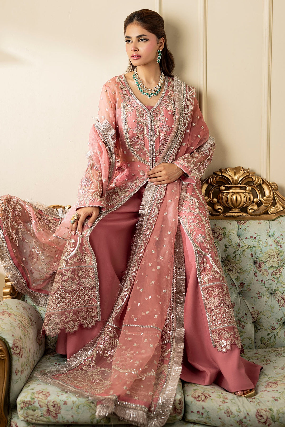 5134-SUMMER EMBROIDERED ORGANZA STITCHED