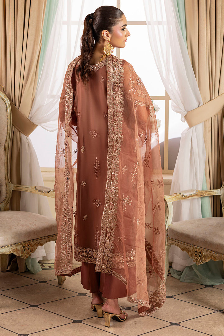5136-JOURNEE EMBROIDERED ORGANZA UNSTITCHED