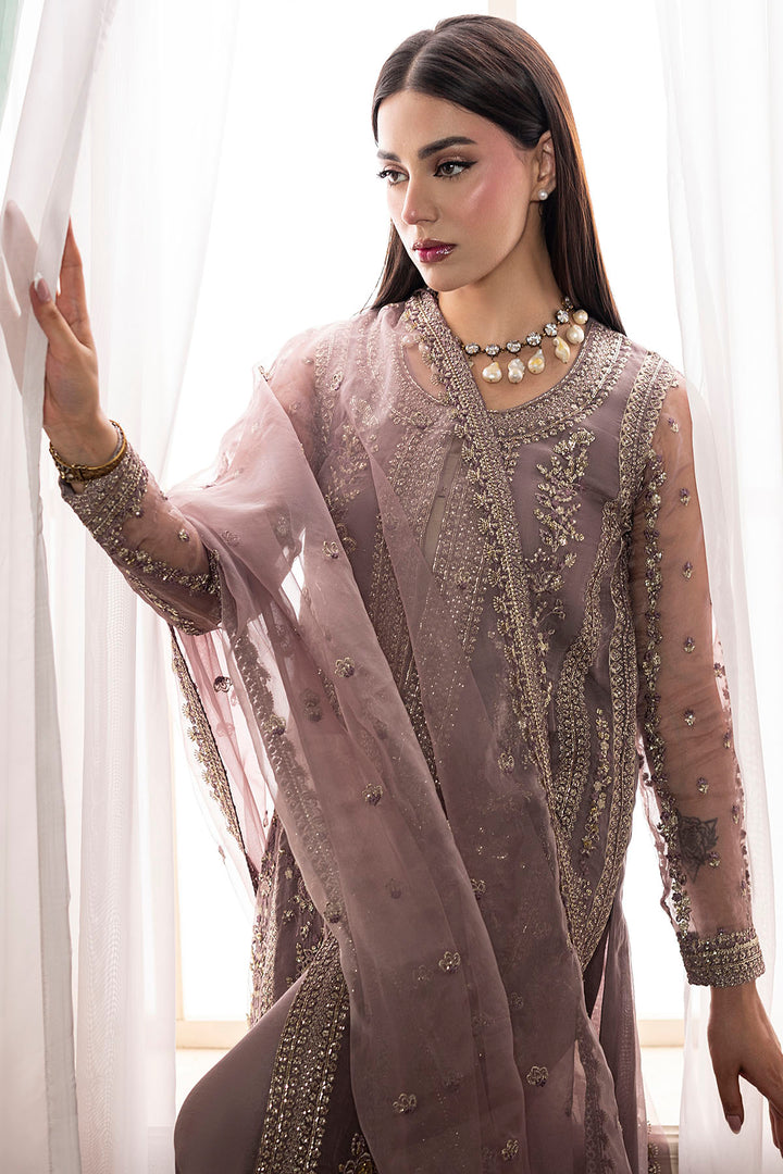 5138-OLEA EMBROIDERED ORGANZA STITCHED