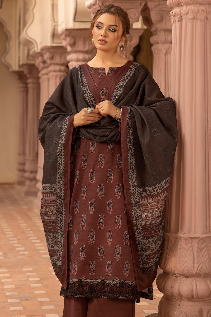5202-YUMNA EMBROIDERED KHADDAR UNSTITCHED