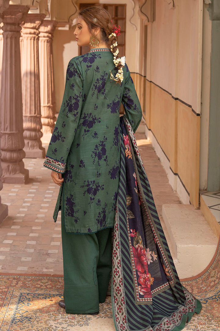 5205-SALWA EMBROIDERED KHADDAR UNSTITCHED