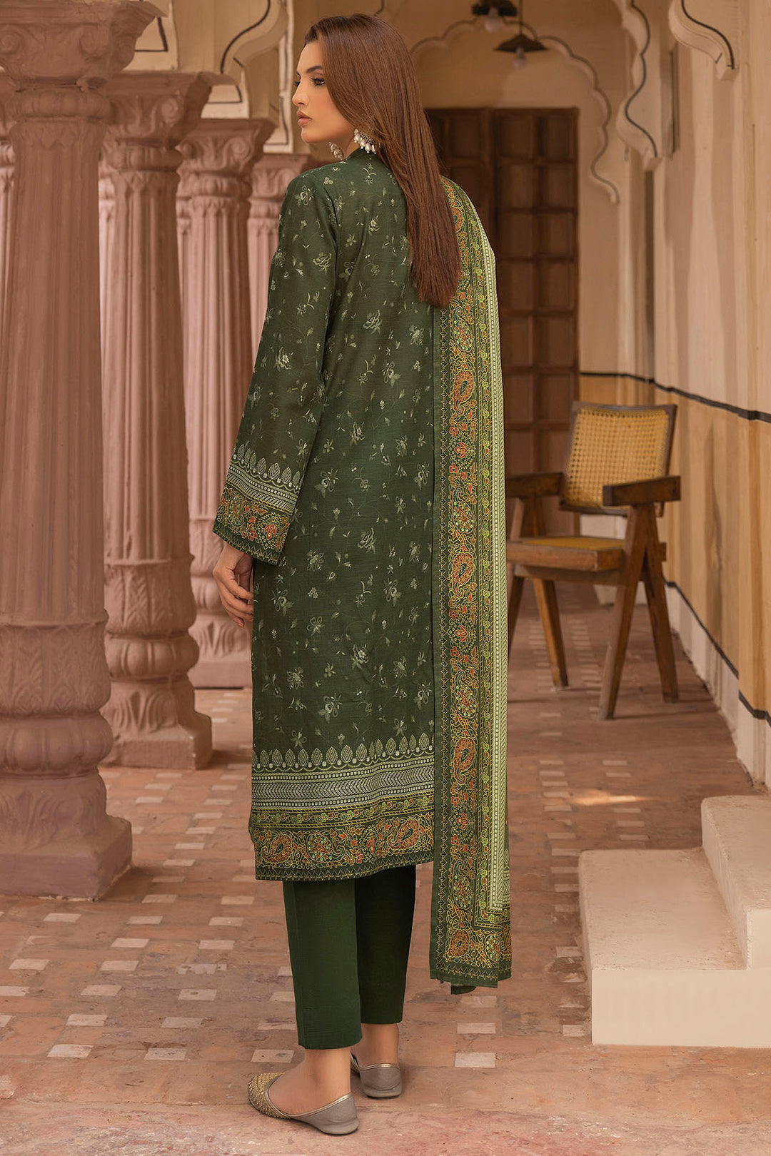 5209-JAZMIN EMBROIDERED KHADDAR UNSTITCHED