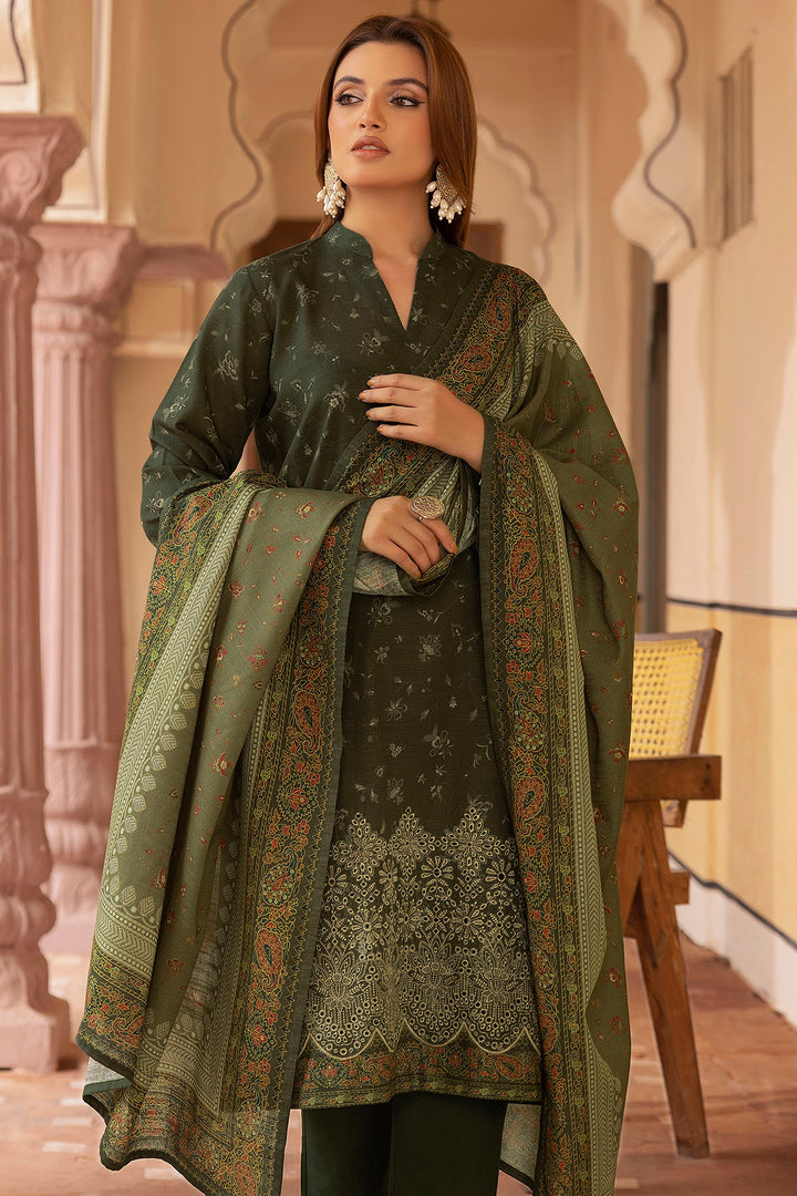 5209-JAZMIN EMBROIDERED KHADDAR UNSTITCHED