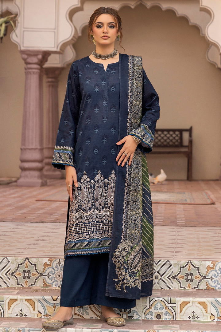 5210-ISBAH EMBROIDERED KHADDAR UNSTITCHED