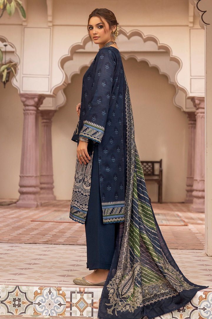 5210-ISBAH EMBROIDERED KHADDAR UNSTITCHED