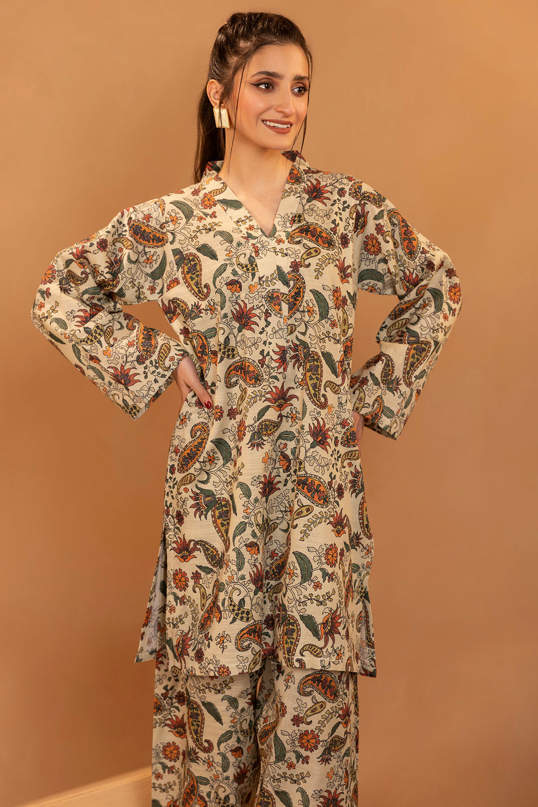 5230-MANHA DIGITAL PRINTED KHADDAR UNSTITCHED
