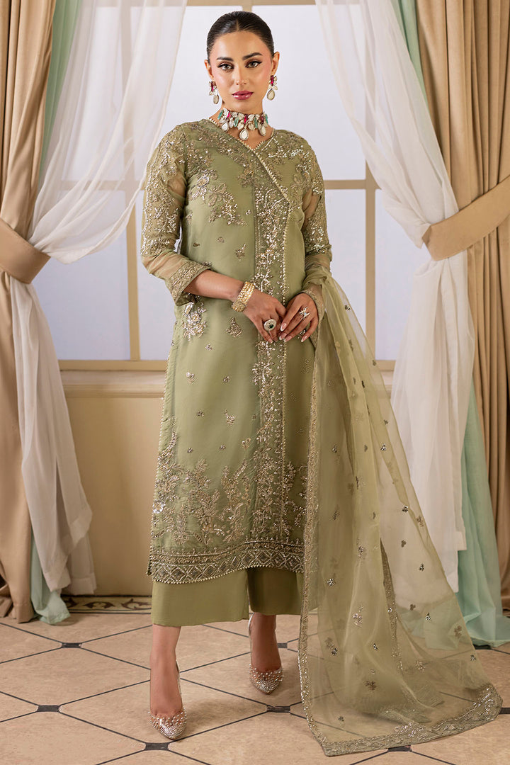 5250-JULIA EMBROIDERED ORGANZA STITCHED