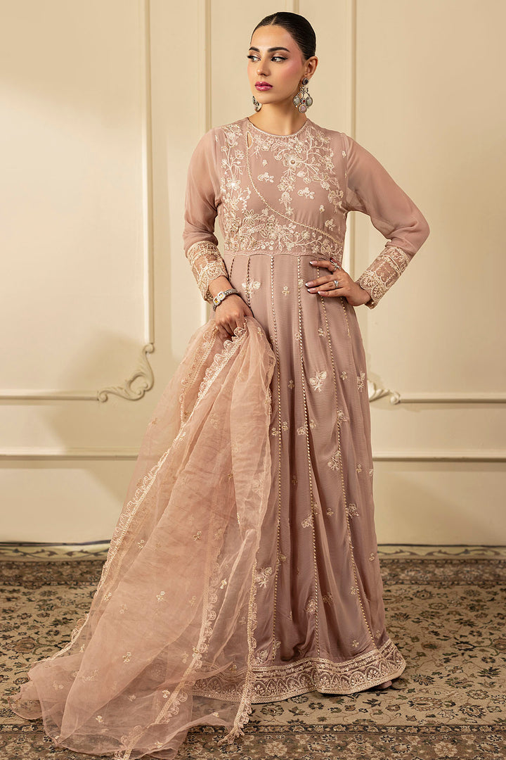 5251-ELOISE EMBROIDERED CRINKLE CHIFFON STITCHED