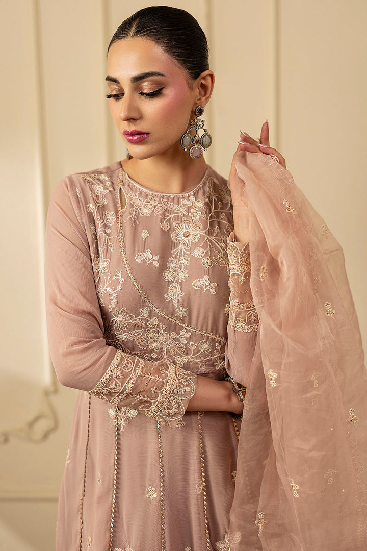 5251-ELOISE EMBROIDERED CRINKLE CHIFFON STITCHED