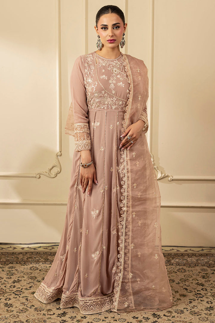 5251-ELOISE EMBROIDERED CRINKLE CHIFFON STITCHED