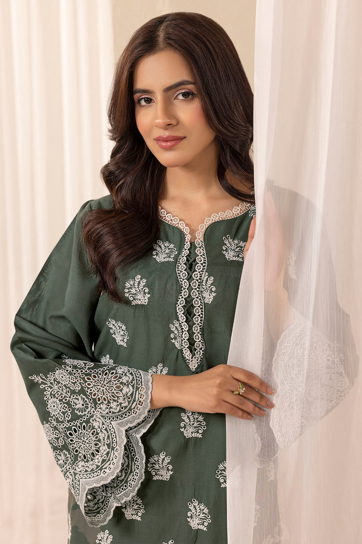 5281-CORAL EMBROIDERED CAMBRIC STITCHED