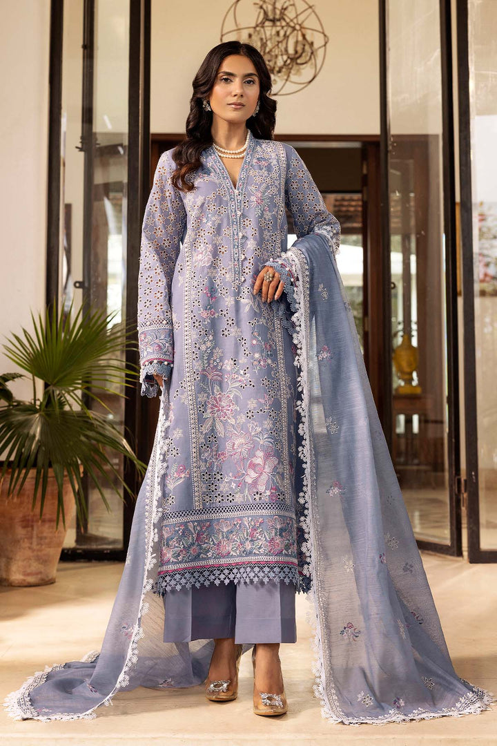 5302-ROSALIE EMBROIDERED LAWN STITCHED