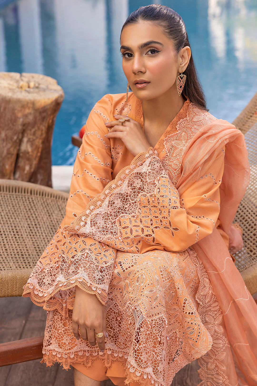 5315-CORINNE EMBROIDERED LAWN STITCHED