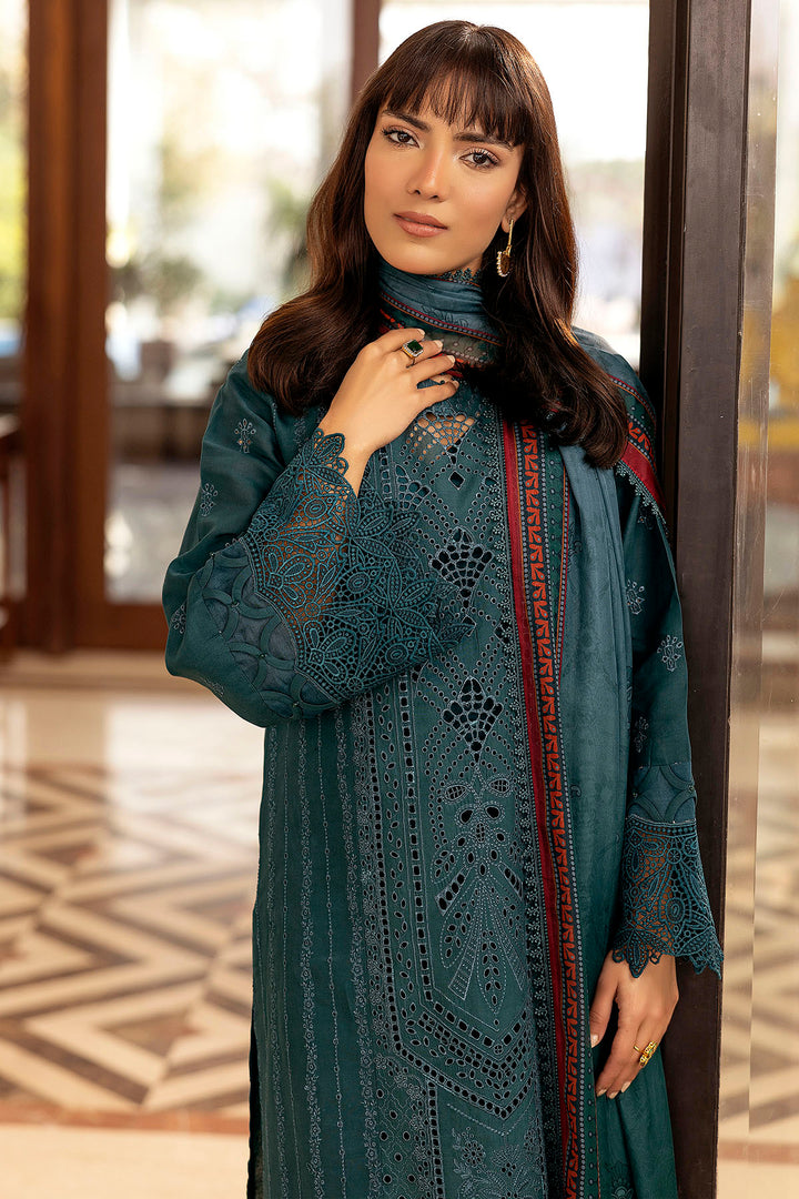 5327-PERCY EMBROIDERED LAWN STITCHED