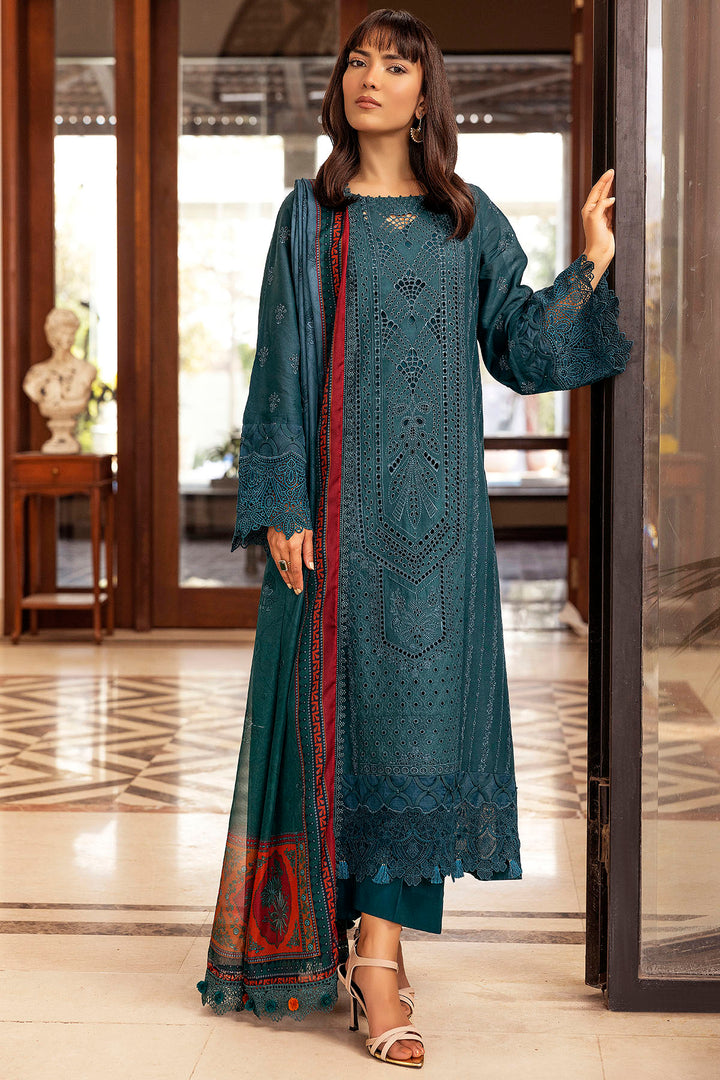 5327-PERCY EMBROIDERED LAWN STITCHED