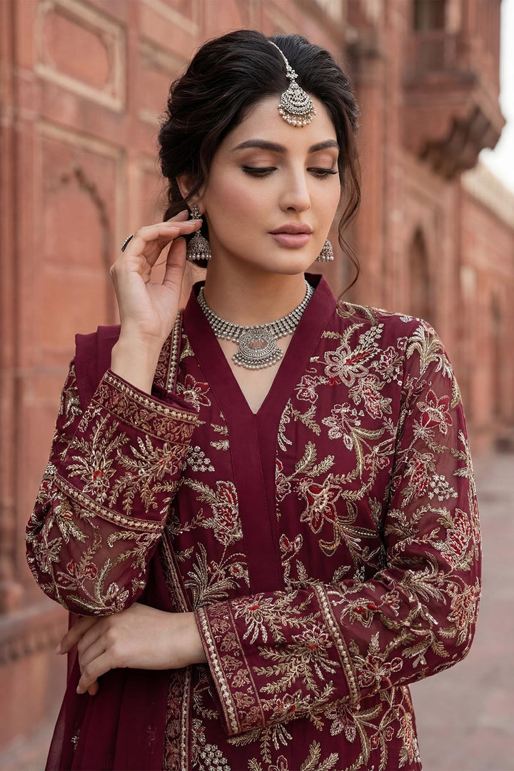 5332-INARA EMBROIDERED CHIFFON STITCHED