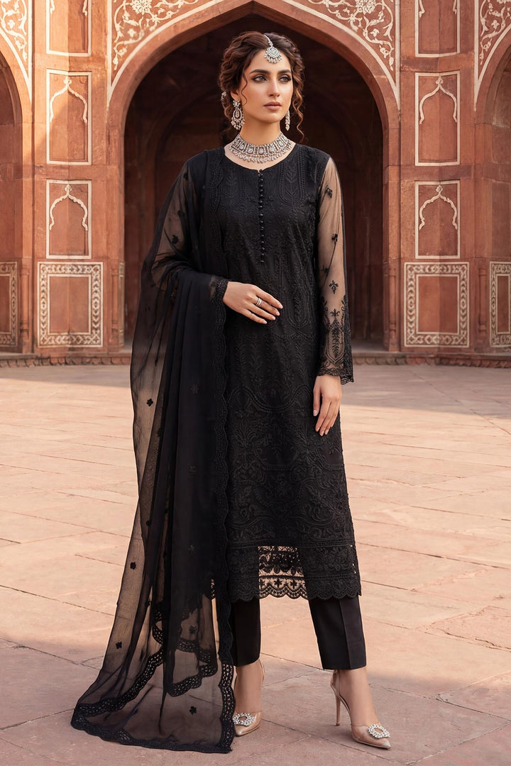 5339-EISLEY EMBROIDERED SILK NET STITCHED