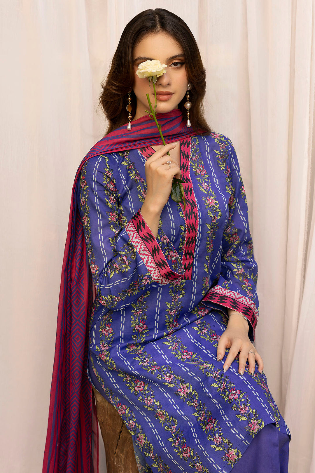 5357-IZAAR DIGITAL PRINTED LAWN UNSTITCHED